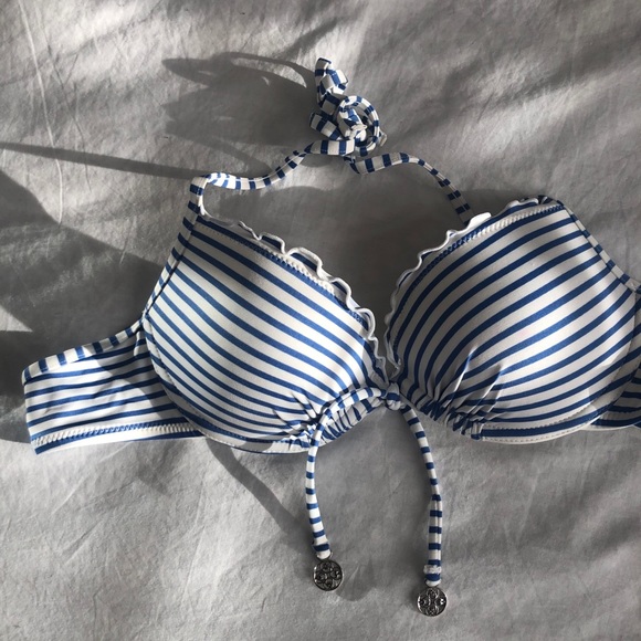 Striped push-up swimsuit top - Picture 3 of 5